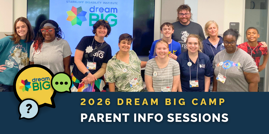 Parent Info Session HEADER 2026 Dream Big Camp Parent Info Sessions.