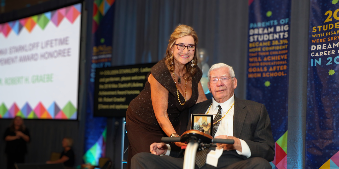 Bob Graebe – 2018 MJS Lifetime Achievement Award Robert H. Graebe presented with the Max J. Starkloff Lifetime Achievement Award by Colleen Starkloff