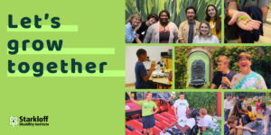 Let's grow together. Collage of Dream Big Career Camp photos at plant-related employers.
