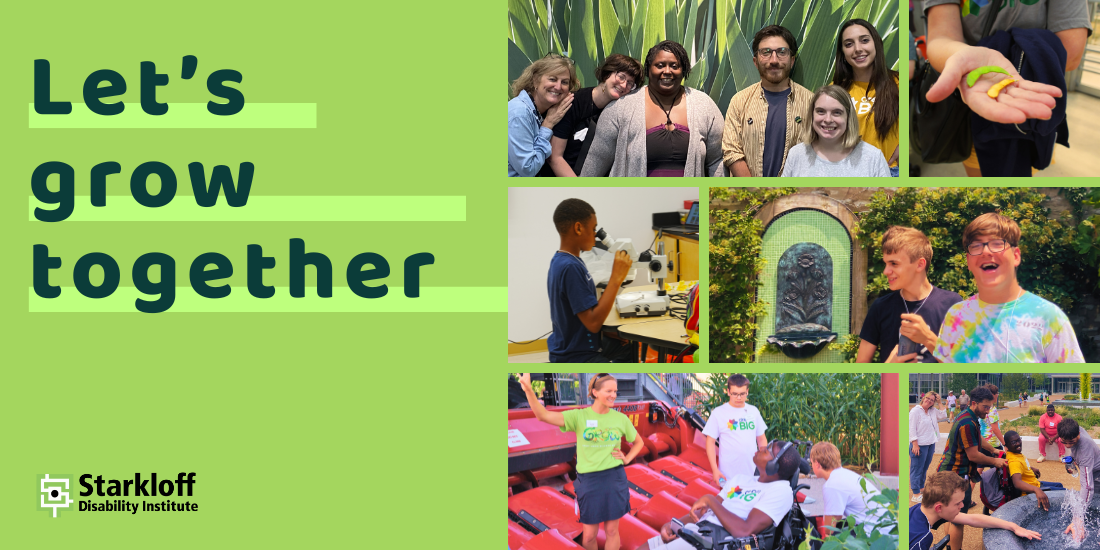 Let's grow together. Collage of Dream Big Career Camp photos at plant-related employers.