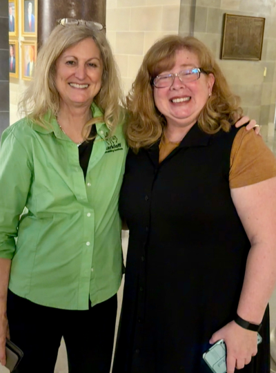 Karyn Houston and Becky Davis.