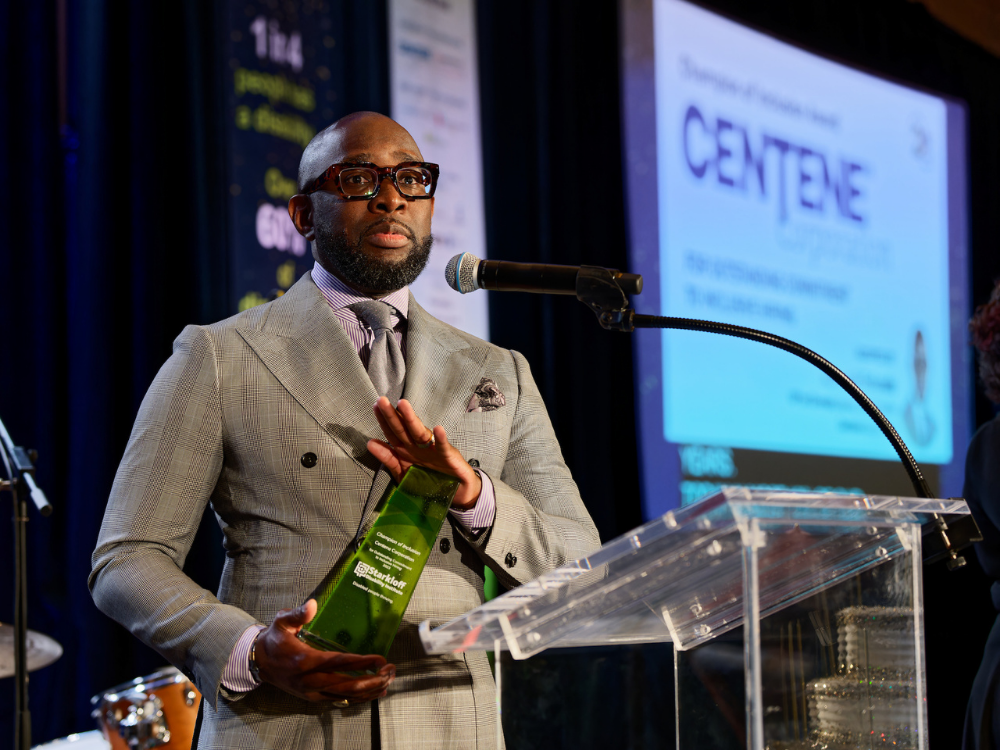 Centene Champion of Inclusion award. Centene Champion of Inclusion award.