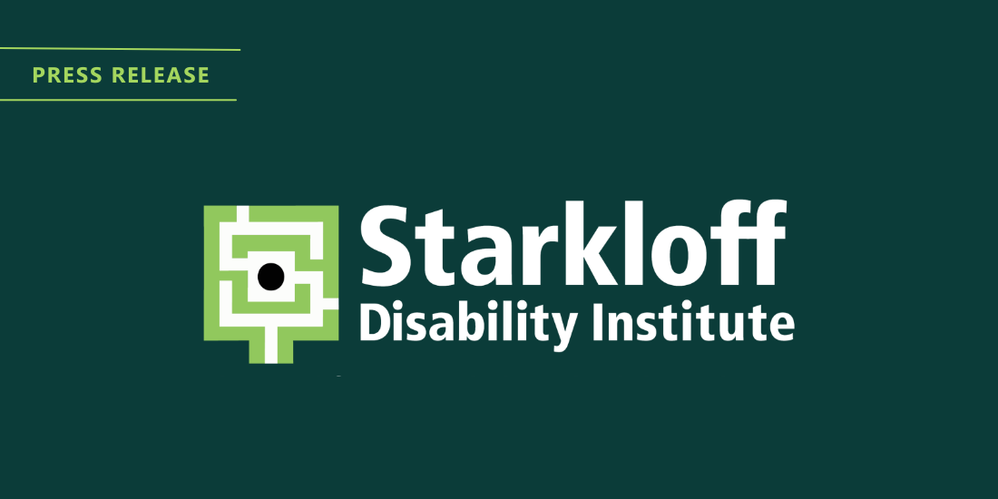 Press release. Starkloff Disability Institute.